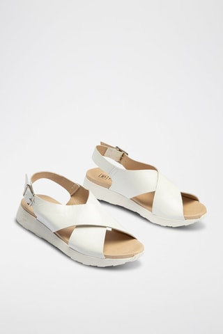 Sandali in pelle verniciata - Bianco