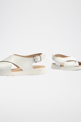 Sandali in pelle verniciata - Bianco