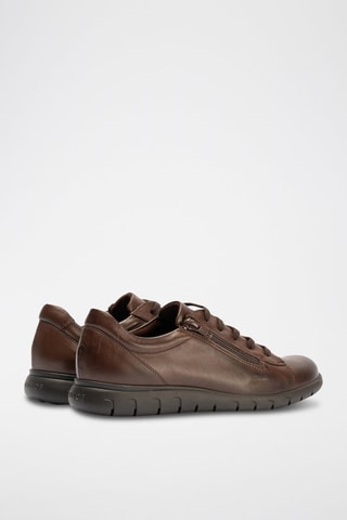 Sneakers in pelle nappa - Marrone