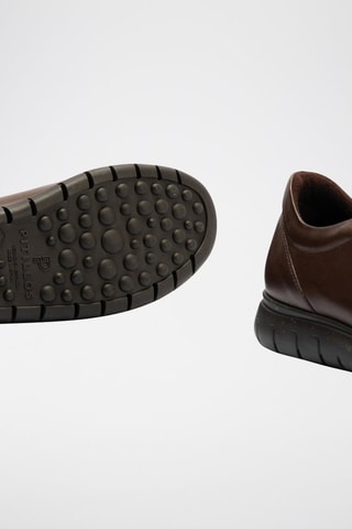 Sneakers in pelle nappa - Marrone