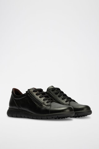 Nappaleren Sneakers - Zwart