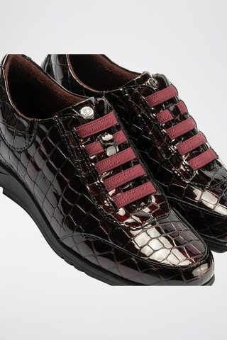 Sneakers in pelle verniciata - Rosso