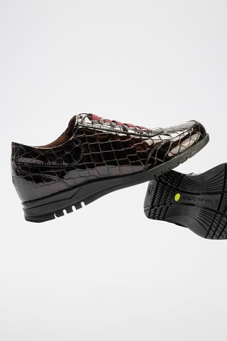 Sneakers in pelle verniciata - Rosso