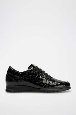 Sneakers in pelle verniciata - Nero