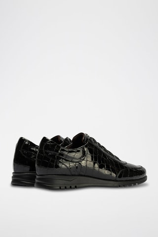 Sneakers in pelle verniciata - Nero