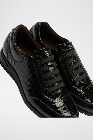 Sneakers in pelle verniciata - Nero