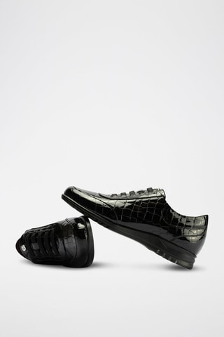 Sneakers in pelle verniciata - Nero