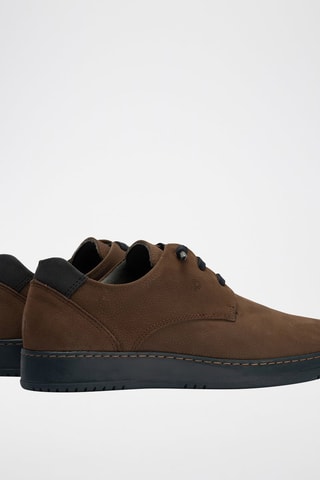 Sneakers in pelle scamosciata - Marrone