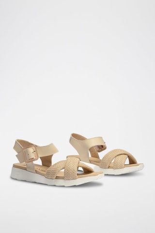 Sandali in pelle nappa - Beige