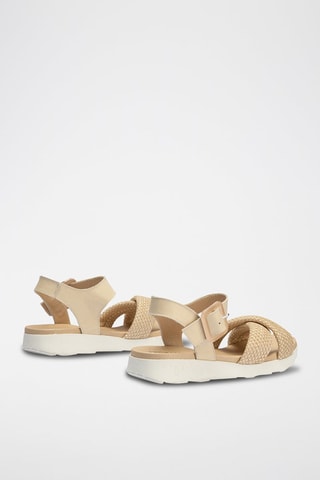 Sandali in pelle nappa - Beige