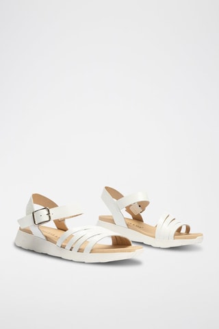 Sandali in pelle verniciata - Bianco