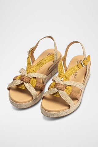 Sandali con zeppa - Giallo