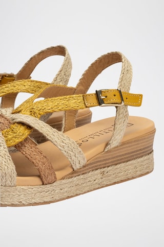 Sandali con zeppa - Giallo