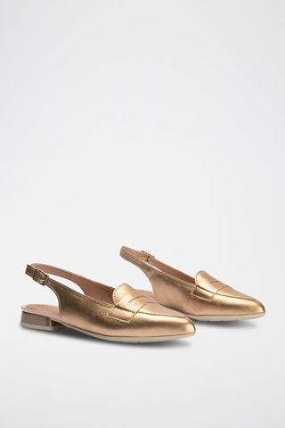 Ballerine in pelle - Beige