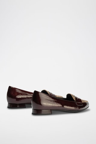 Mocassini in pelle verniciata - Rosso