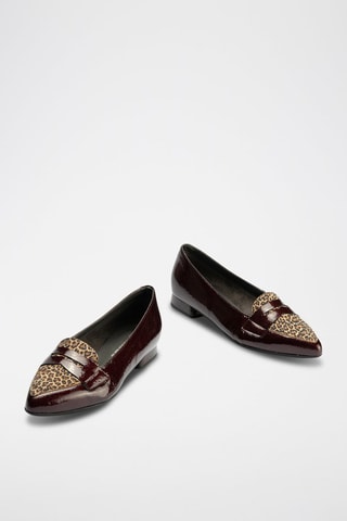 Mocassini in pelle verniciata - Rosso