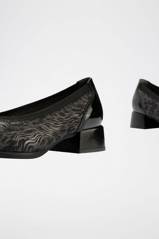 Décolleté in pelle verniciata - Nero