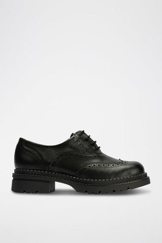 Oxford in pelle nappa - Nero
