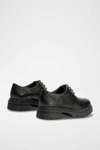 Oxford in pelle nappa - Nero