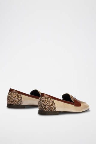 Mocassini in pelle - Beige e marrone