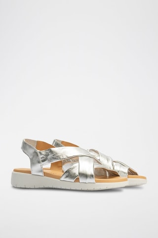 Sandali in pelle - Argentato