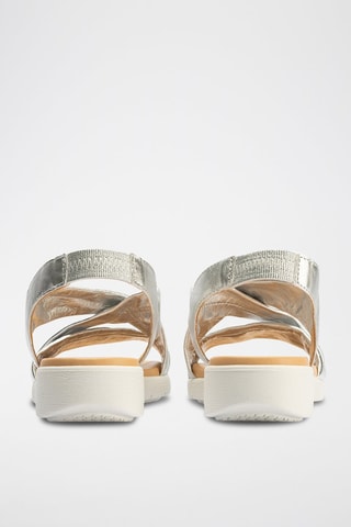 Sandali in pelle - Argentato