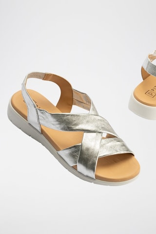 Sandali in pelle - Argentato