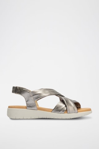 Sandali in pelle - Argentato