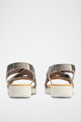 Sandali in pelle - Argentato