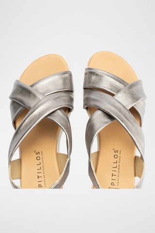 Sandali in pelle - Argentato