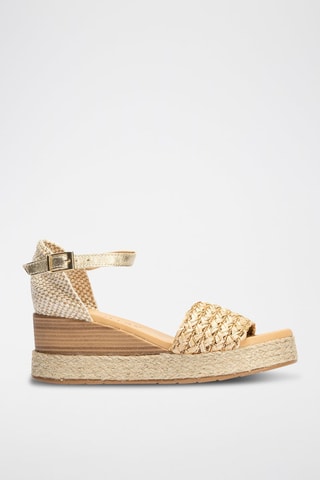 Sandali con zeppa - Beige