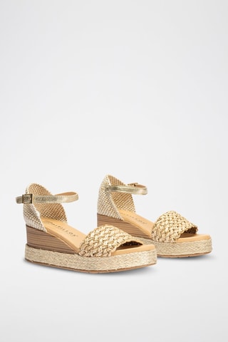Sandali con zeppa - Beige