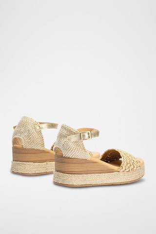 Sandali con zeppa - Beige