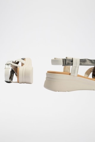 Sandali platform in pelle nappa - Bianco