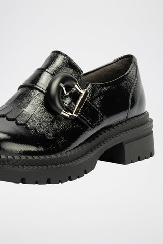 Monk strap in pelle verniciata - Nero