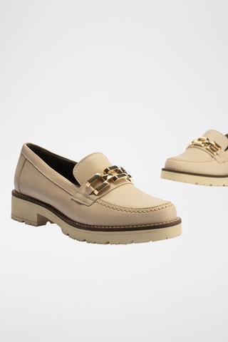 Mocassini in pelle nappa - Beige