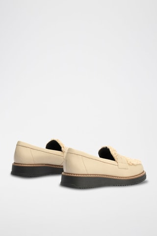 Mocassini in pelle nappa - Beige