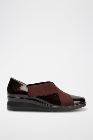Slip-on in pelle verniciata - Rosso