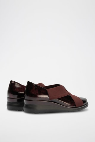 Slip-on in pelle verniciata - Rosso