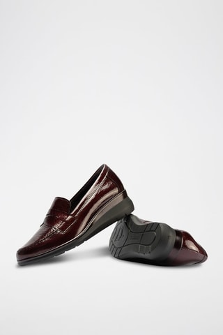 Mocassini in pelle verniciata - Rosso