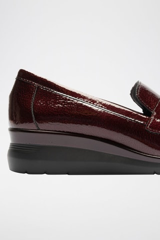 Mocassini in pelle verniciata - Rosso