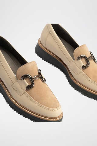 Mocassini in pelle - Beige