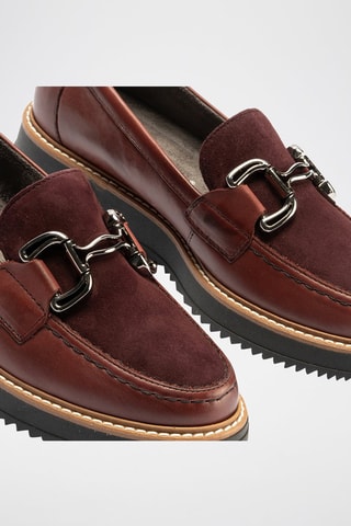 Mocassini in pelle - Rosso