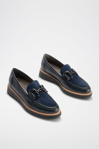 Mocassini in pelle - Blu