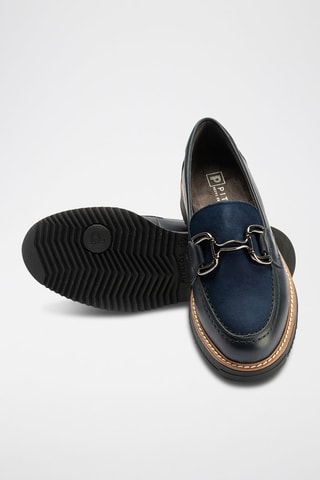 Mocassini in pelle - Blu