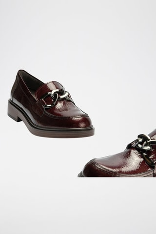 Mocassini in pelle verniciata - Rosso