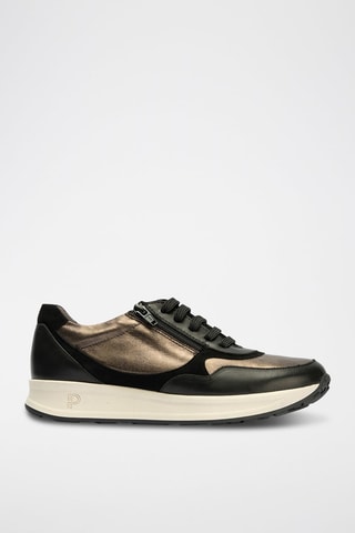Sneakers in pelle nappa - Nero