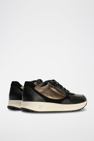 Sneakers in pelle nappa - Nero