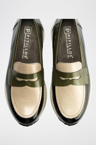 Mocassini in pelle verniciata - Nero