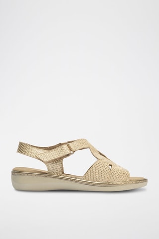 Sandali in pelle - Dorato